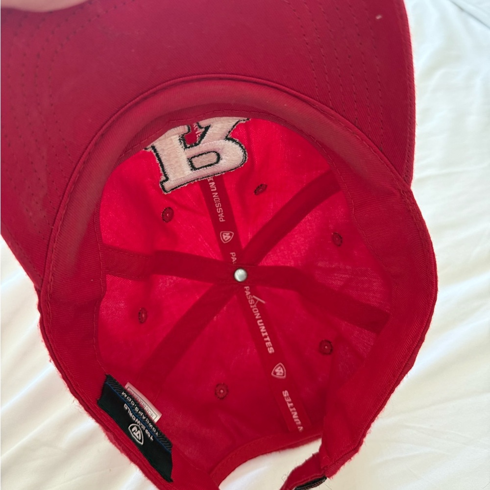 Red Baseball Cap with Rutgers Logo - Picture 2 of 3